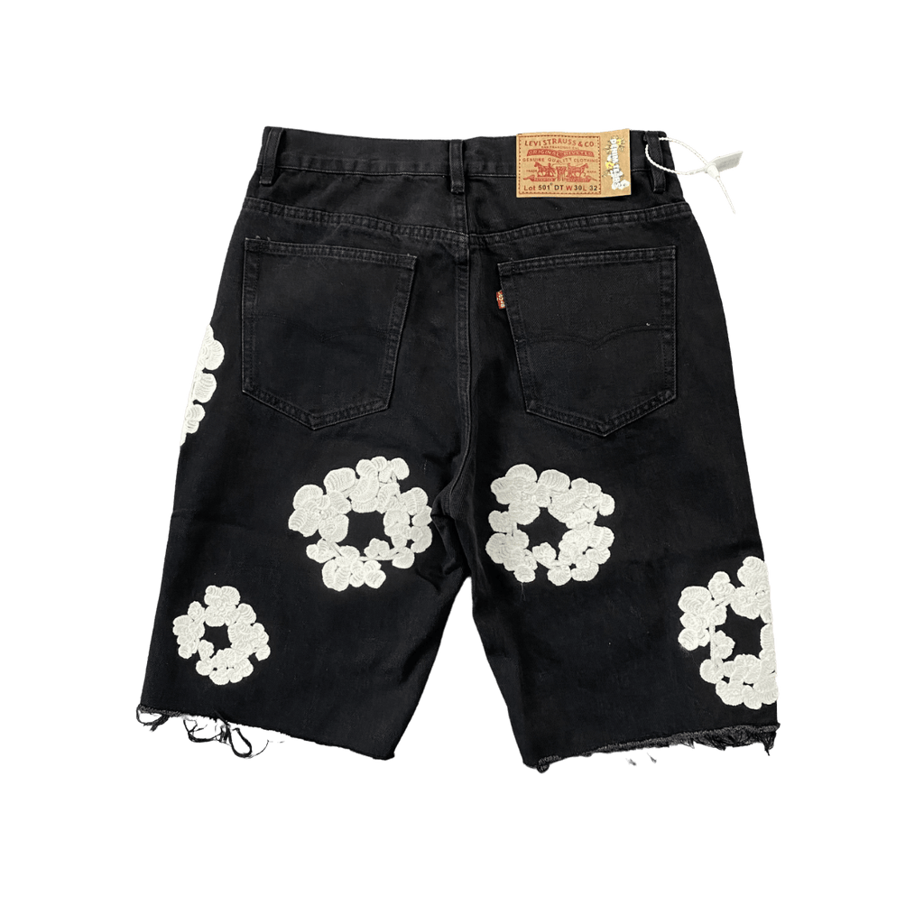 "The Cotton Wreath" Denim Shorts