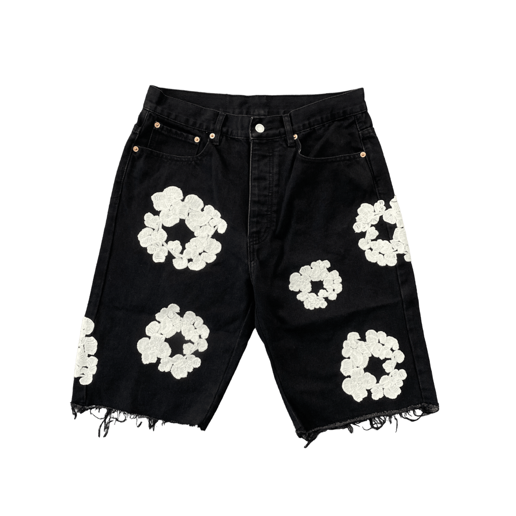 "The Cotton Wreath" Denim Shorts