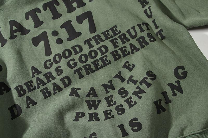 "Jesus Is King" Sweatshirt - Olive