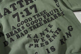 "Jesus Is King" Sweatshirt - Olive
