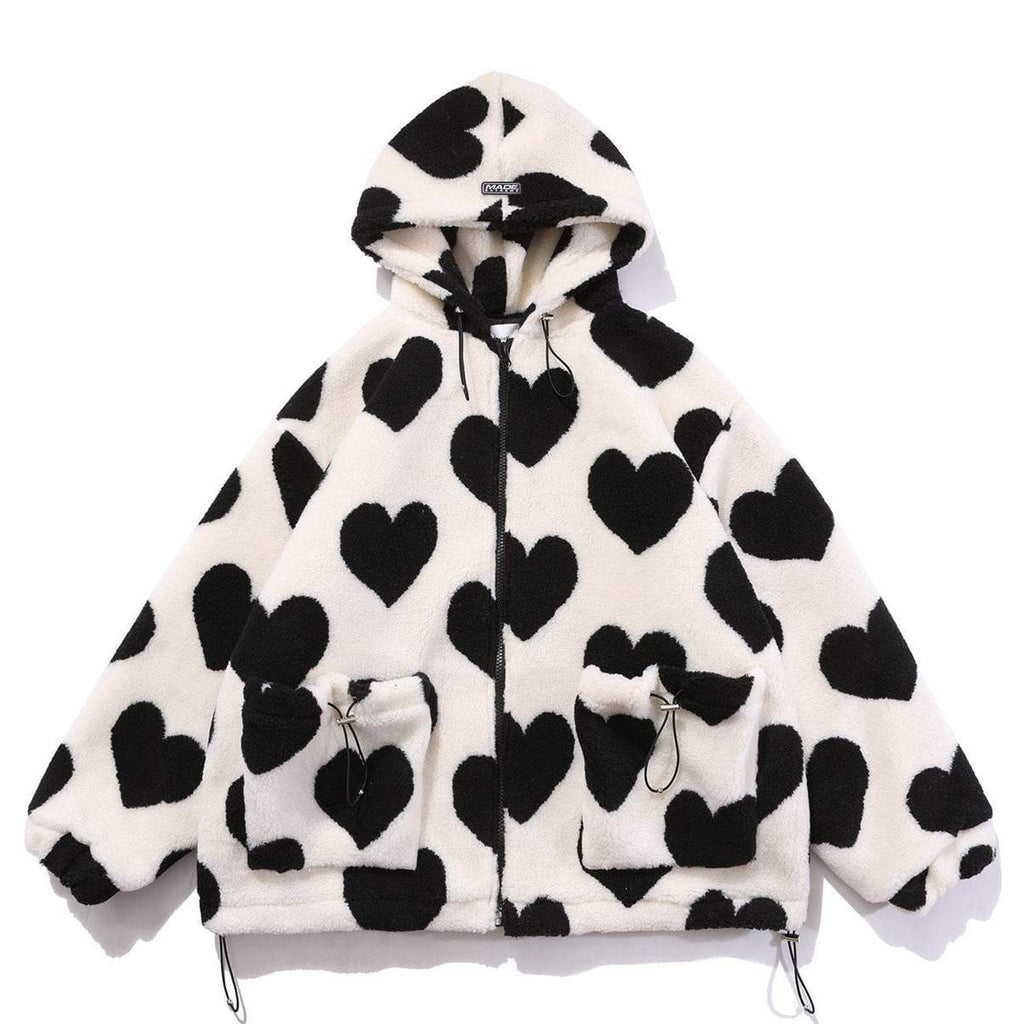"Lovely Hearts" Winter Sherpa Coat