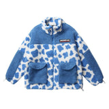 "Cow Spots" Winter Sherpa Coat