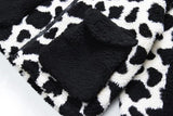 "Cow Spots" Winter Sherpa Coat