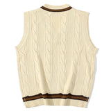"Bear Embroidery" Knit Vest
