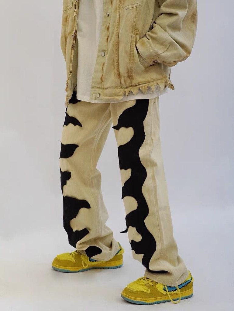 "Abstract" Denim Jean