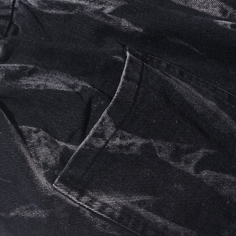 "Distressed" Denim Shorts