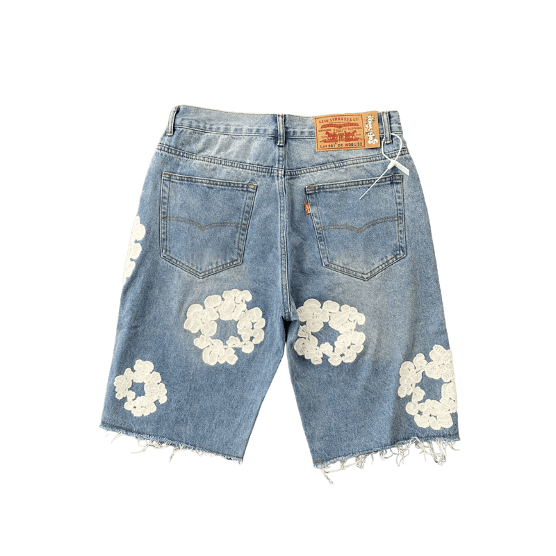 "The Cotton Wreath" Denim Shorts
