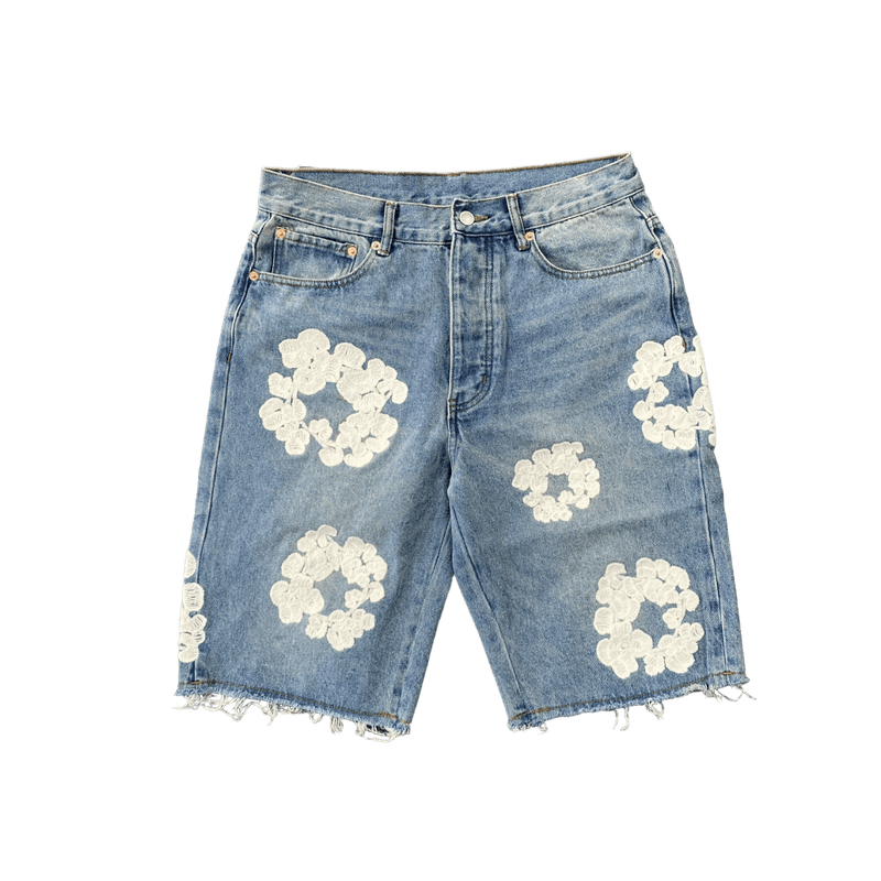 "The Cotton Wreath" Denim Shorts