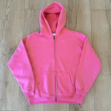 "Faded Pink" Dual-Zip Hoodie