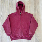 "Faded Red" Dual-Zip Hoodie