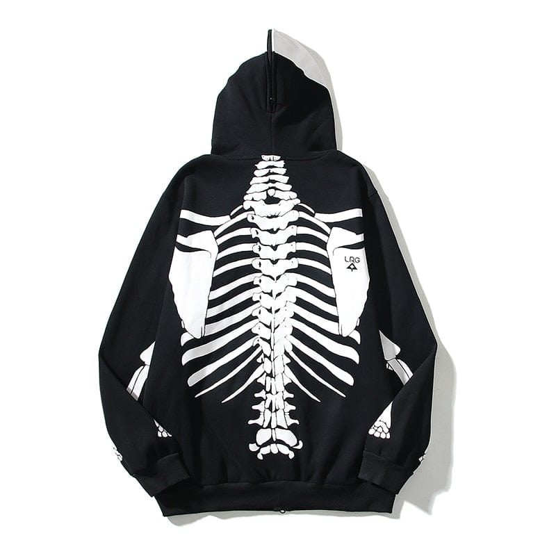 "Skeleton Punk" Full Zip Hoodie
