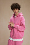 "Faded Pink" Dual-Zip Hoodie