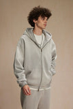 "Faded Gray" Dual-Zip Hoodie