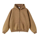 "Faded Brown" Dual-Zip Hoodie