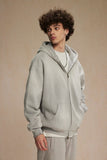 "Faded Gray" Dual-Zip Hoodie