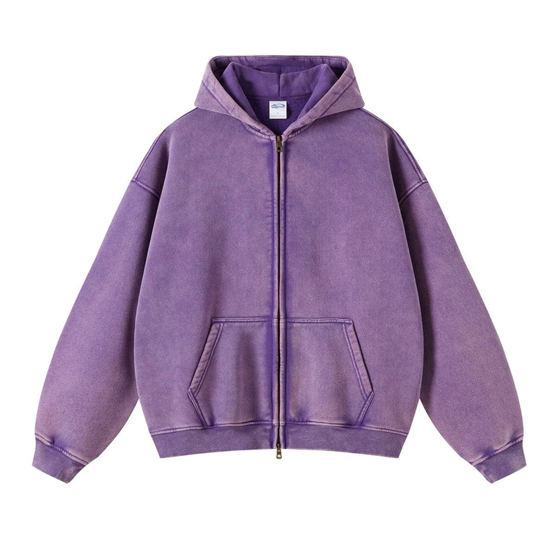 "Faded Purple" Dual-Zip Hoodie