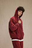 "Faded Red" Dual-Zip Hoodie