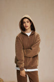 "Faded Brown" Dual-Zip Hoodie