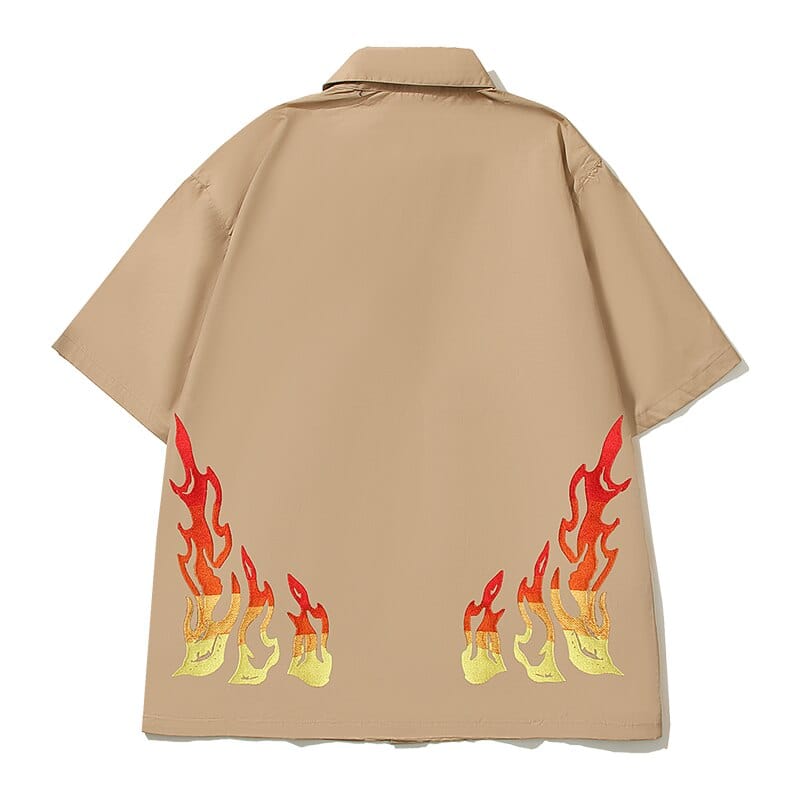 "Cactus Flame" Button-Up Shirt