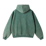 "Faded Green" Dual-Zip Hoodie