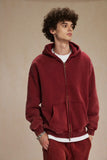 "Faded Red" Dual-Zip Hoodie