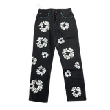 "The Cotton Wreath" Rhinestone Jeans