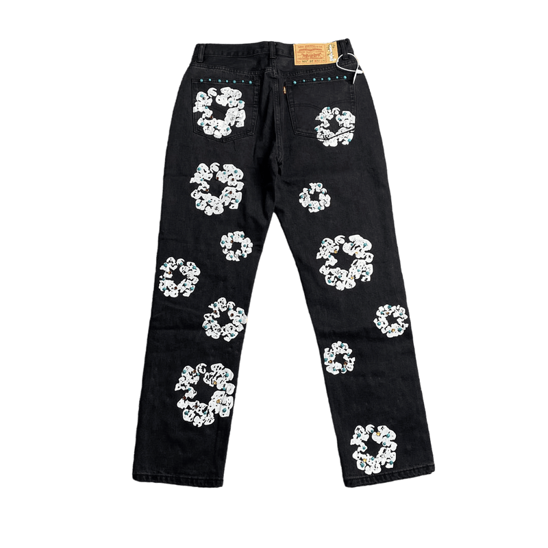 "The Cotton Wreath" Rhinestone Jeans
