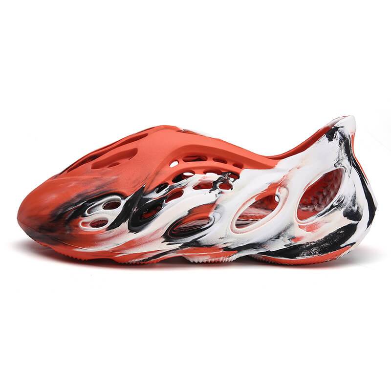 Foam Runner Orange Red Camouflage