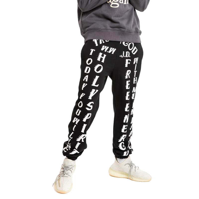 "Trust God" Sweatpants - Black