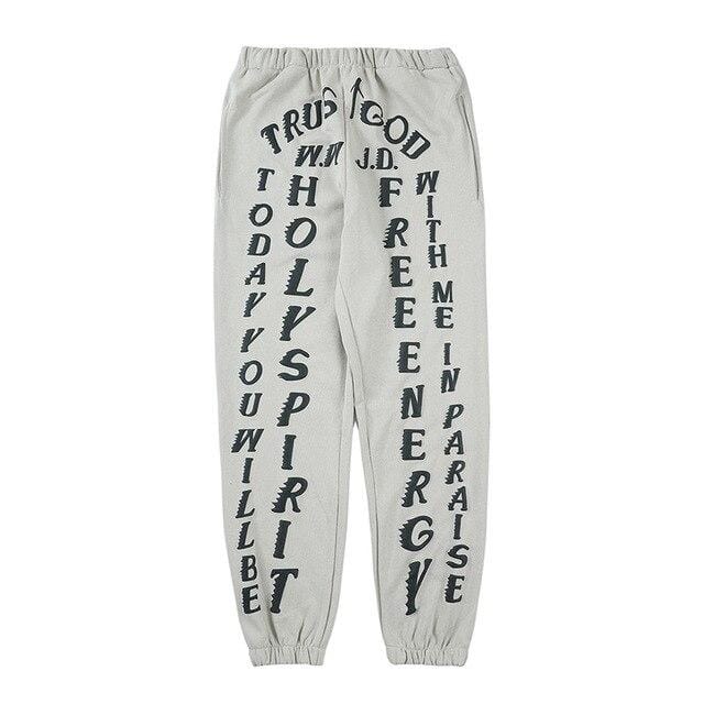 "Trust God" Sweatpants - Bone