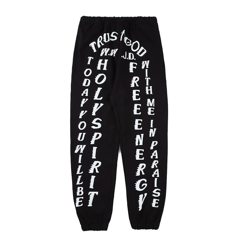 "Trust God" Sweatpants - Black