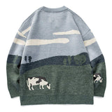 "Prairie Cow" Pattern Sweater