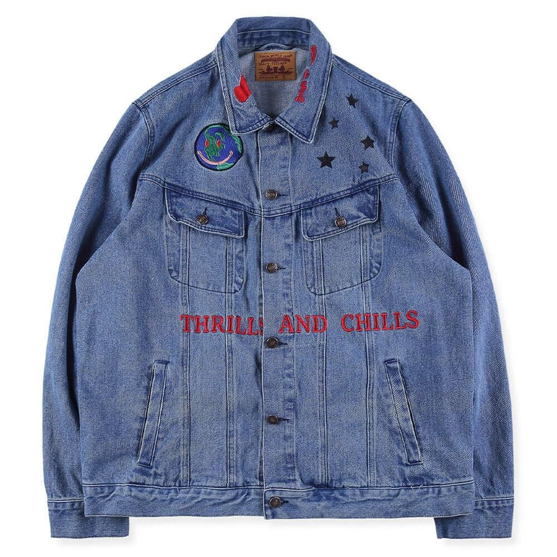 Astroworld "Thrills and Chills" Denim Jacket