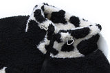 "Cow Spots" Winter Sherpa Coat