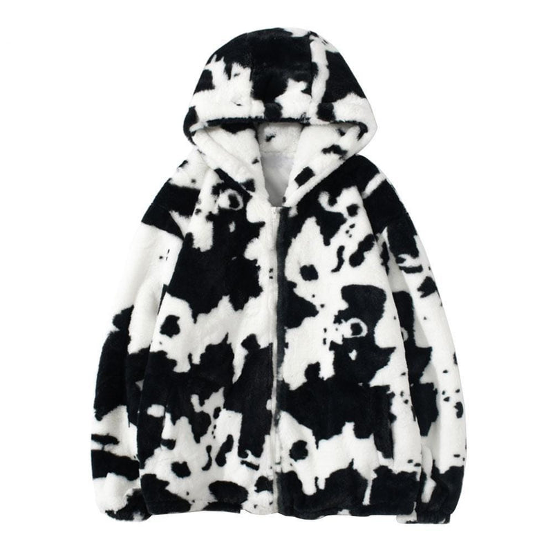 "Cow Spots" Zip Hoodie