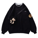 "Bear Strap" Backpack Sweatshirt