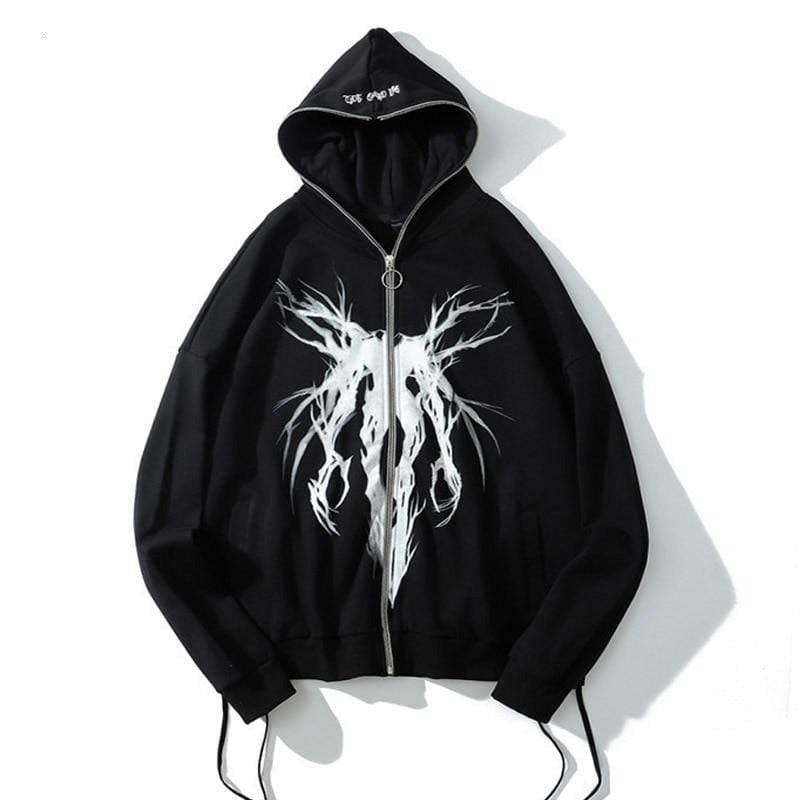 "Reincarnated" Zip Hoodie