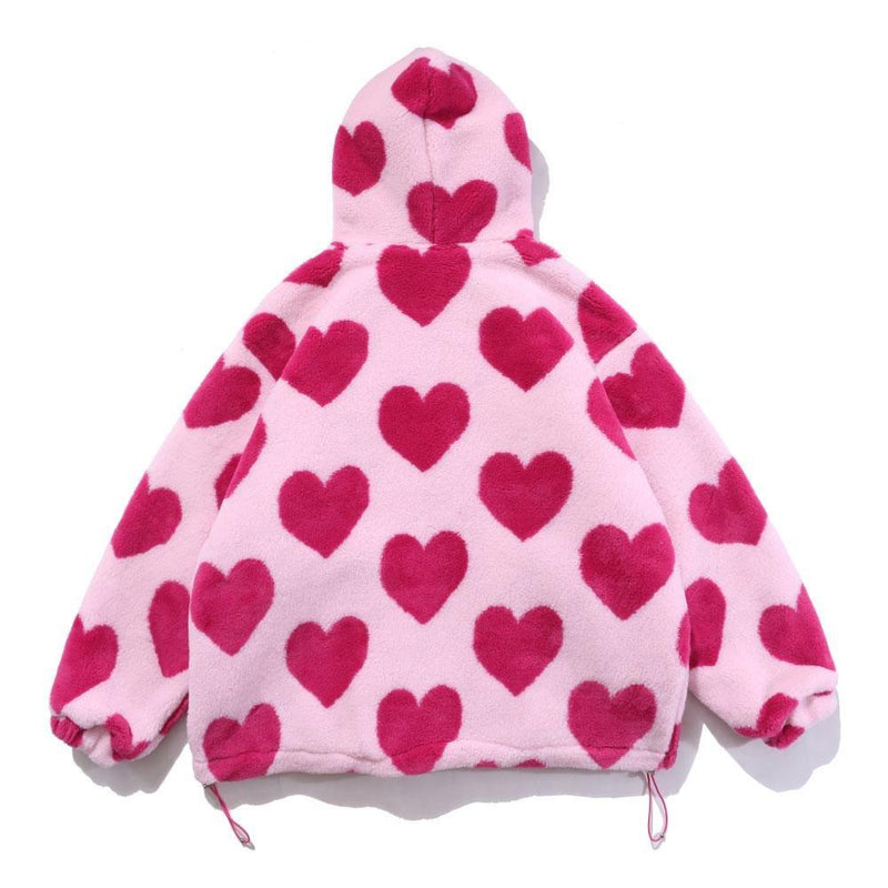 "Lovely Hearts" Winter Sherpa Coat