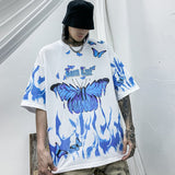 "Blue Flame Butterflies" Tee