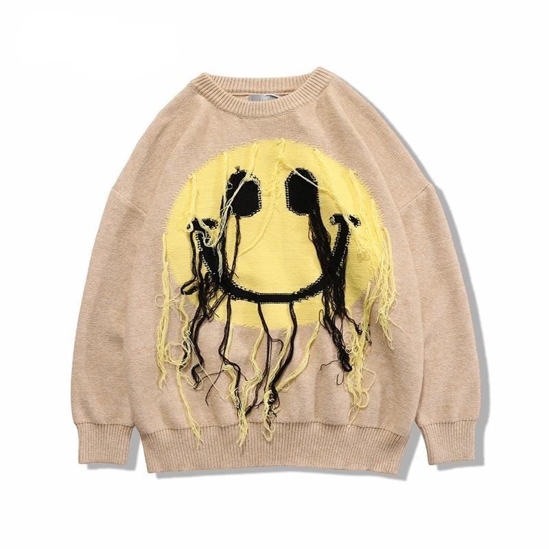 "Smiley" Pullover Sweater