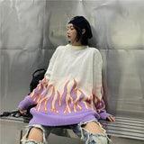 Jacquard "Flame" Sweater