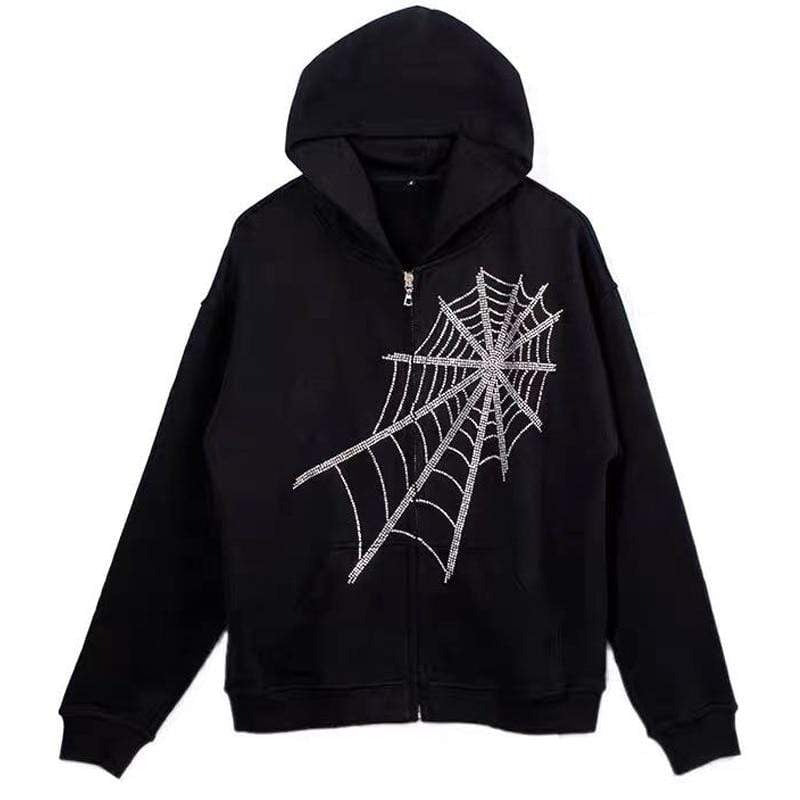 "Spider-Web" Zip Hoodie