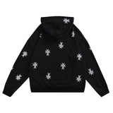 "Rhinestones Cross" Hoodie