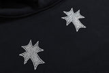 "Rhinestones Cross" Hoodie