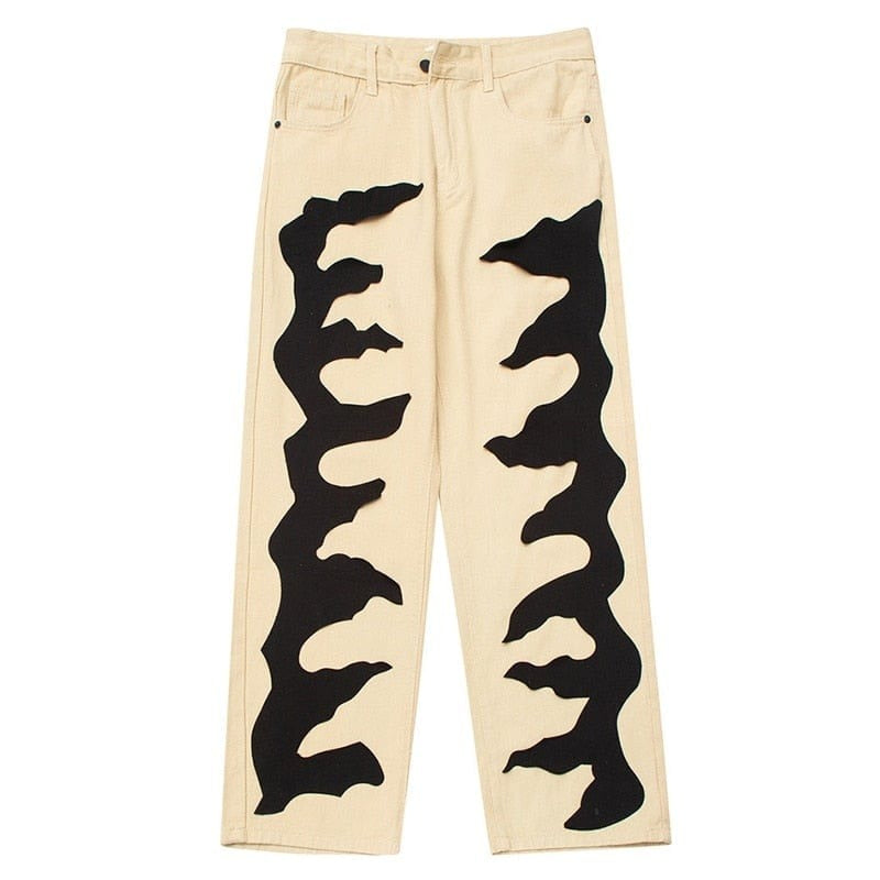 "Abstract" Denim Jean