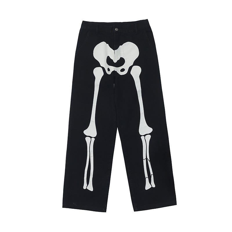 "Skeleton Legs" Denim Jean