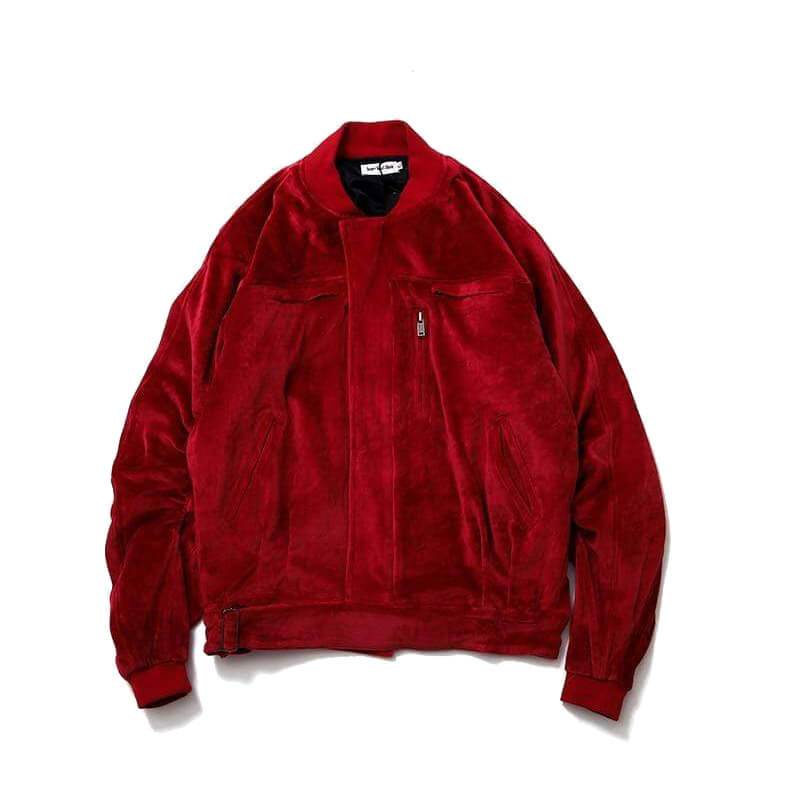 "Velour Slim" Bomber Jacket